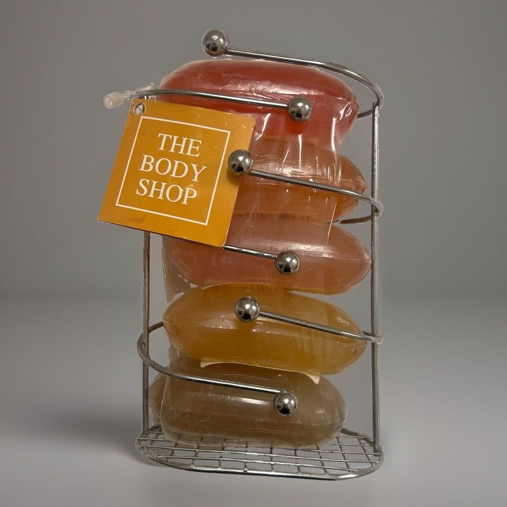 The Body Shop Vintage 90’s Bar Soap Gift Set of 5 Tower Peach Satsuma Marinis